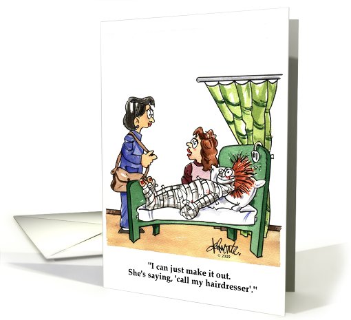 Get Well Hairdresser card (288714)