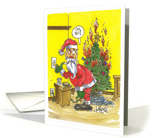 Merry Christmas Santa card (492660)