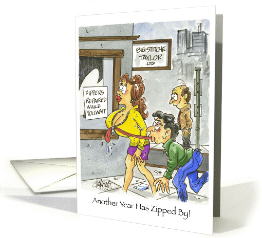 Happy Birthday Zipper card (496376)