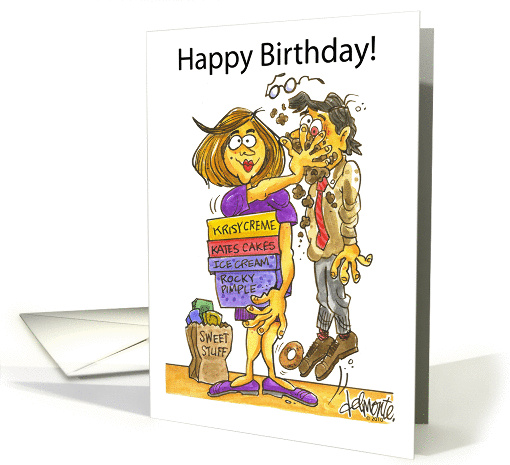 Happy Birthday Sweets card (630157)