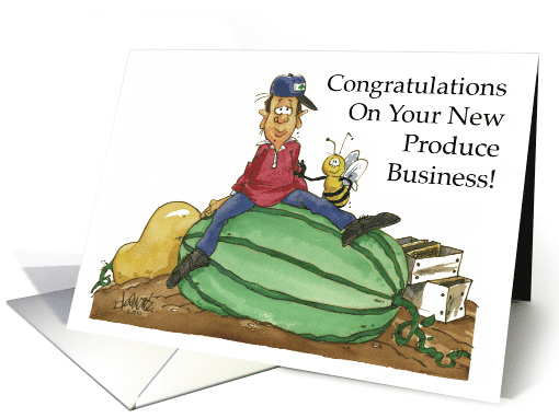 Congratulations New Produce Business card (751671)