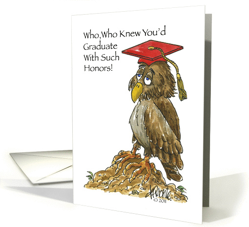 Owl Graduation card (865232)