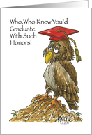 Owl Graduation Card