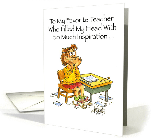 Thank You Inspired Teacher card (925301)