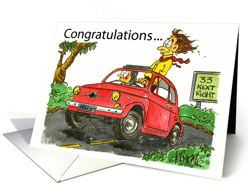 Congratulations Drivers license card (930403)