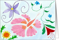 Floral 7 card