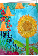 Watercolor Spring Flowers card
