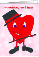 You make my HEART dance! card