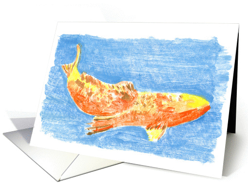 Swimming Koi card (214625)