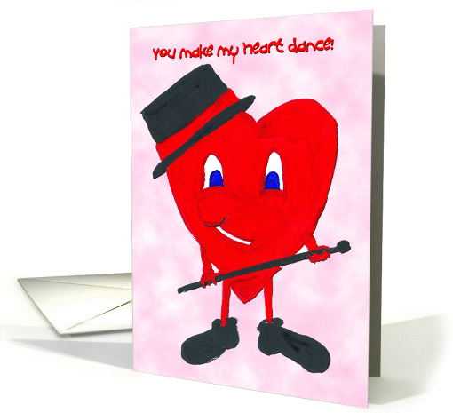 Dancing Heart Valentine card (214852)