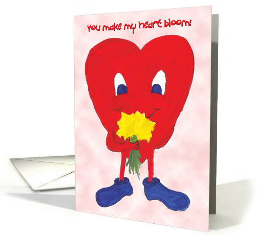 Blooming Heart Valentine card (214858)