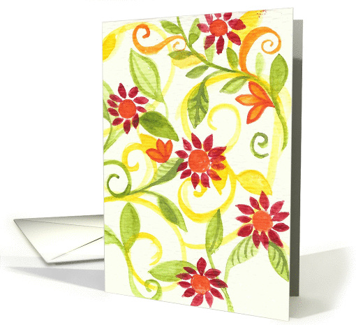 Pretty Vines - Blank card (202397)