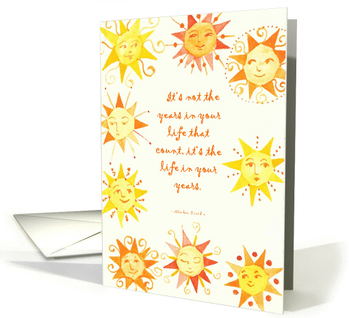 Sun Smile- Birthday card (209218)