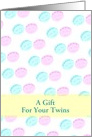 A Gift For Your Twins/Boy and Girl Happy Faces/Custom card