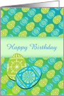 Happy Birthday On Easter/Decorated Eggs/Custom card