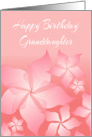 Birthday Card With Floral Abstract Design/For Granddaughter card