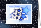 Christmas Card With Star Design/Season’s Greetings card