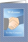 Business Welcome To Our Company/Handshake/Custom card