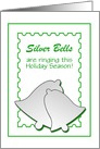 Christmas Card with Silver Bells/Custom Card