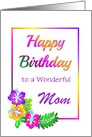 Happy Birthday/Relationship Specific/Mom/Flowers/Custom card