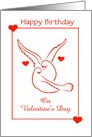 Birthday Valentine’s Day/Doves/Hearts/Love/Custom card