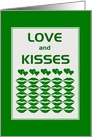 St. Patricks Day/Lips And Hearts/Love and Kisses/Custom card