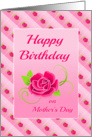 Birthday On Mother’s Day Card With Rose Design card