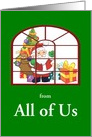 From All Of Us-Santa and Bag Of Toys-Custom card