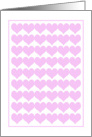 Pink Hearts For Your Valentine card