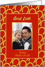 Good Luck From Both Of Us Custom Card With Horseshoes card