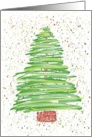 In Remembrance Of Loved One Holiday Season Evergreen Tree Art card