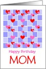 happy Birthday Hearts For Mom/Custom card