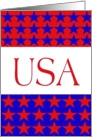 Fourth of July-USA-Red White and Blue card