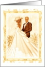 Elegant Bride and Groom-Wedding Invitation card