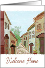 Welcome Home Neighborhood Painted Look card