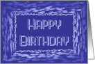 Happy Birthday For Employee With Digital Painted Border card