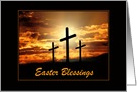 Easter Blessings/Three Crosses/Custom card