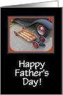 Father’s Day-Classic Car and Vintage Wagon-Custom Card