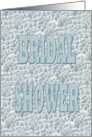 Bridal Shower Invitation-Beaded Wedding Dress with Blue Tint card