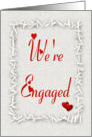 We’re Engaged-Hearts`n Rice card