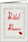 Hearts`n Rice Bridal Shower Invitation card