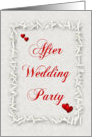 After Wedding Party-Hearts and Rice card