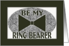 Be My-Ring Bearer-Black Bow Tie card