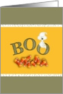 Halloween Party Invitation-BOO-Ghost-Candy Corn card