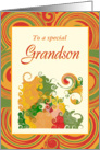 Thanksgiving-For Grandson-Autumn Colors card