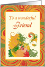 Thanksgiving-For Friend-Autumn Colors card