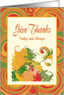 Thanksgiving-Give Thanks-Autumn Colors card