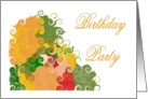 Birthday Party-Autumn Colors card