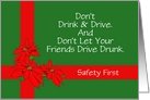 Christmas-Poinsettia-Safety Message-Custom card