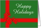Christmas-Happy Holidays-Poinsettias-Custom card